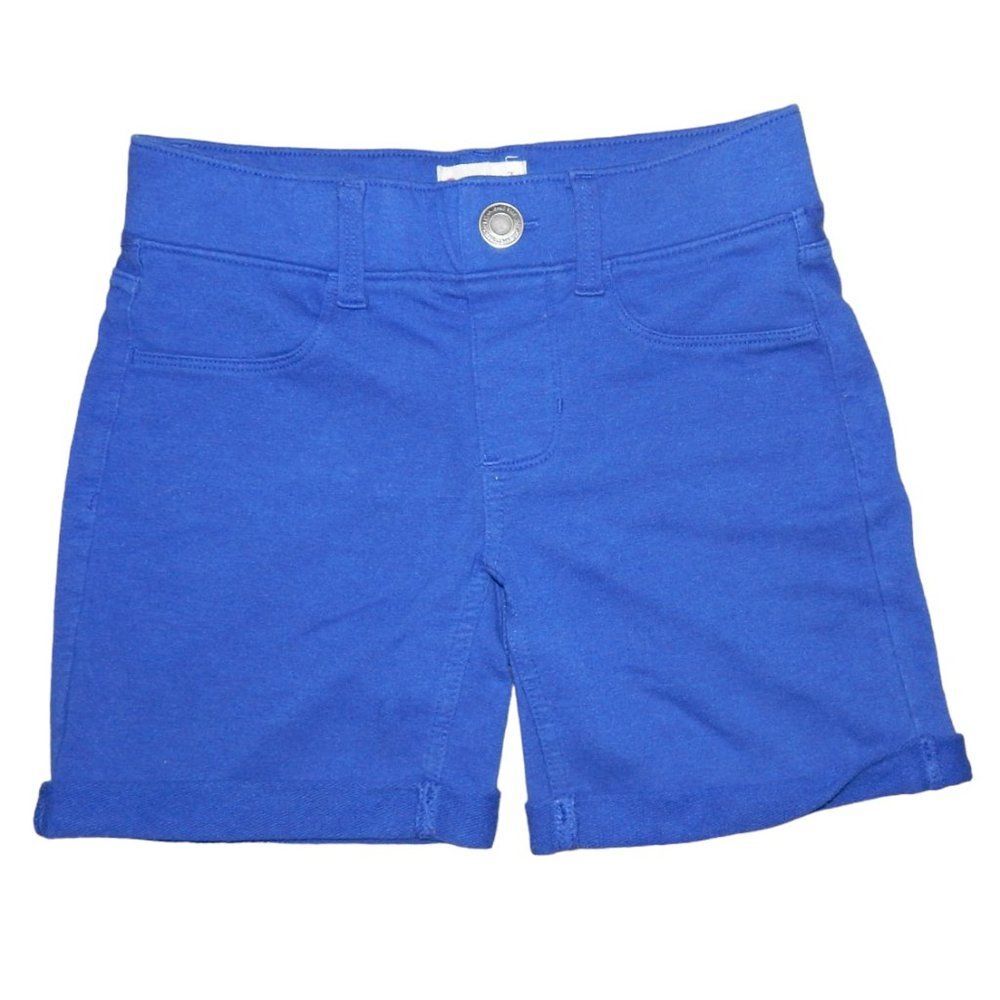 SO Girls Size 7 Favorite Bermuda Shorts Royal Blue Stretch Jegging Style EUC